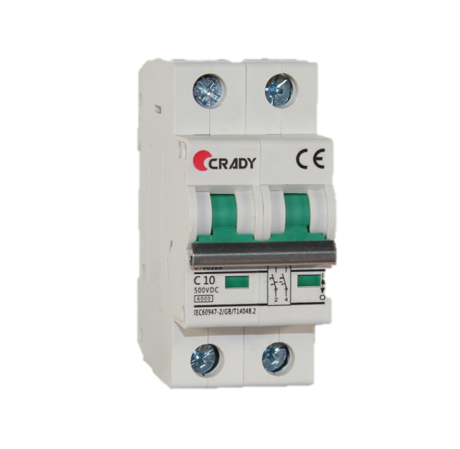 CS-MCB-500V 10A C 2P